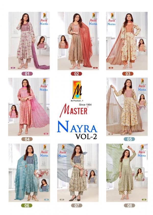 Master Nayra Vol 2  Fancy Designer Kurti Pant With Dupatta